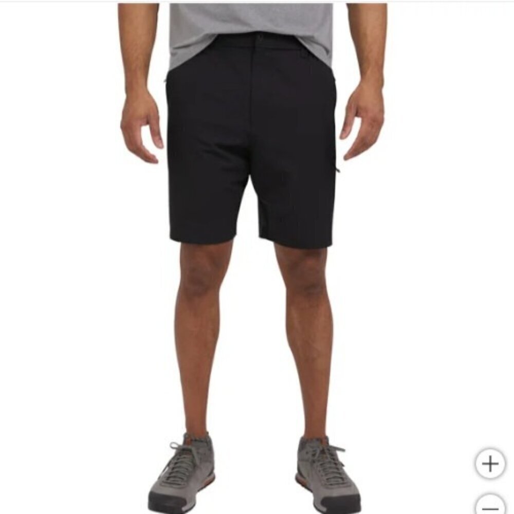 NEW Weatherproof Vintage Men's 36 Black Tech Shorts Cargo Outdoor